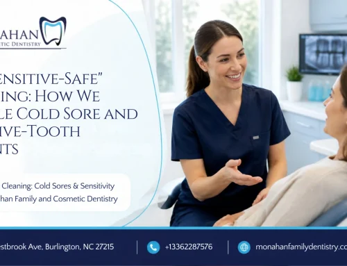 The “Sensitive-Safe” Cleaning: How We Handle Cold Sore and Sensitive-Tooth Patients