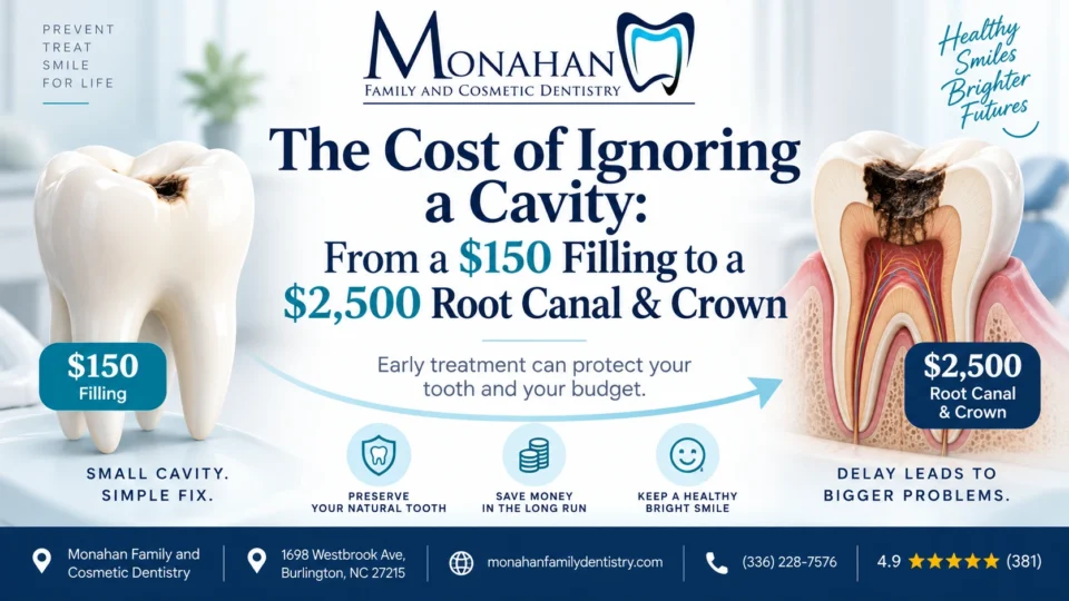 The Cost of Ignoring a Cavity: From a $150 Filling to a $2,500 Root Canal & Crown