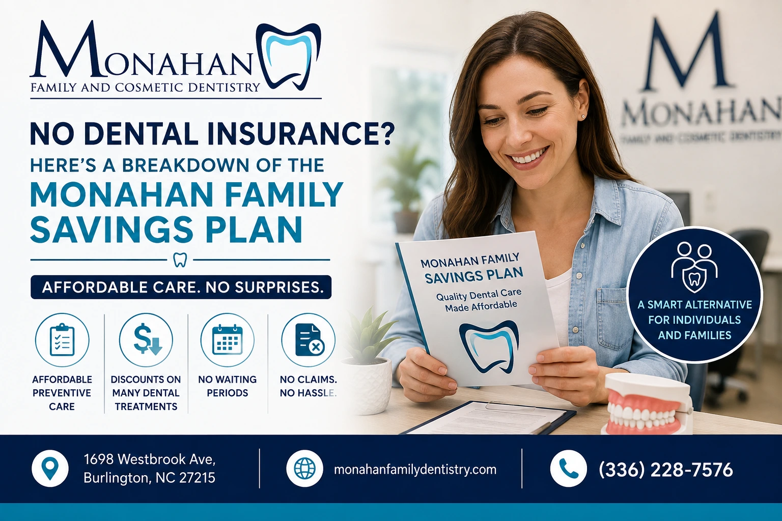No Dental Insurance? Here’s a Breakdown of the Monahan Family Savings Plan